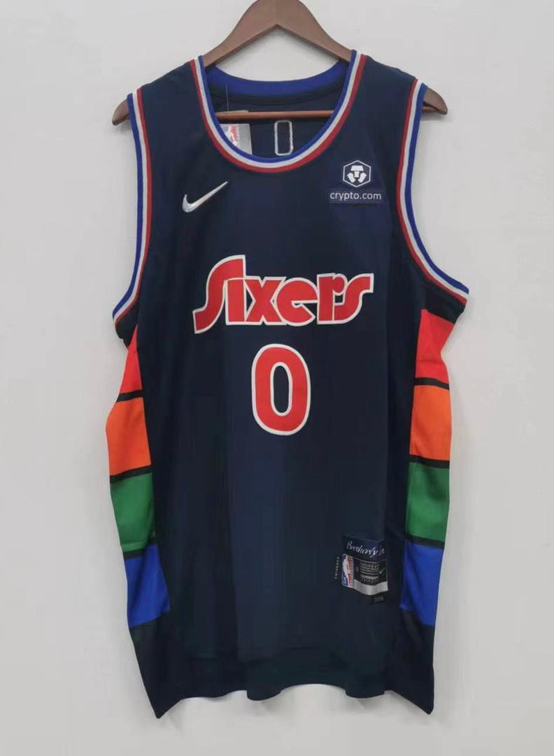 Tyrese Maxey Philadelphia 76ers Official NBA Jersey Navy