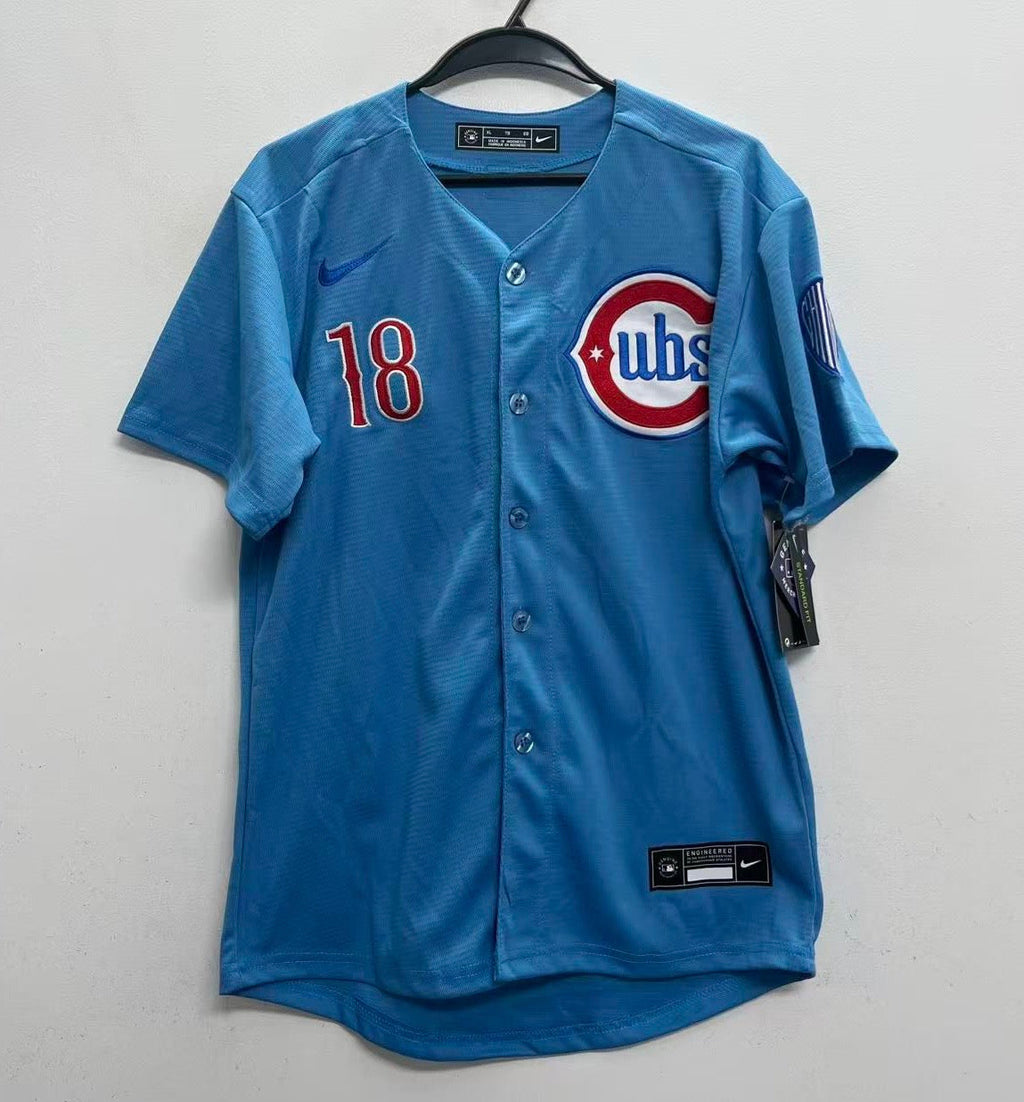 Shota Imanaga YOUTH KIDS Chicago Cubs Official MLB jersey light blue