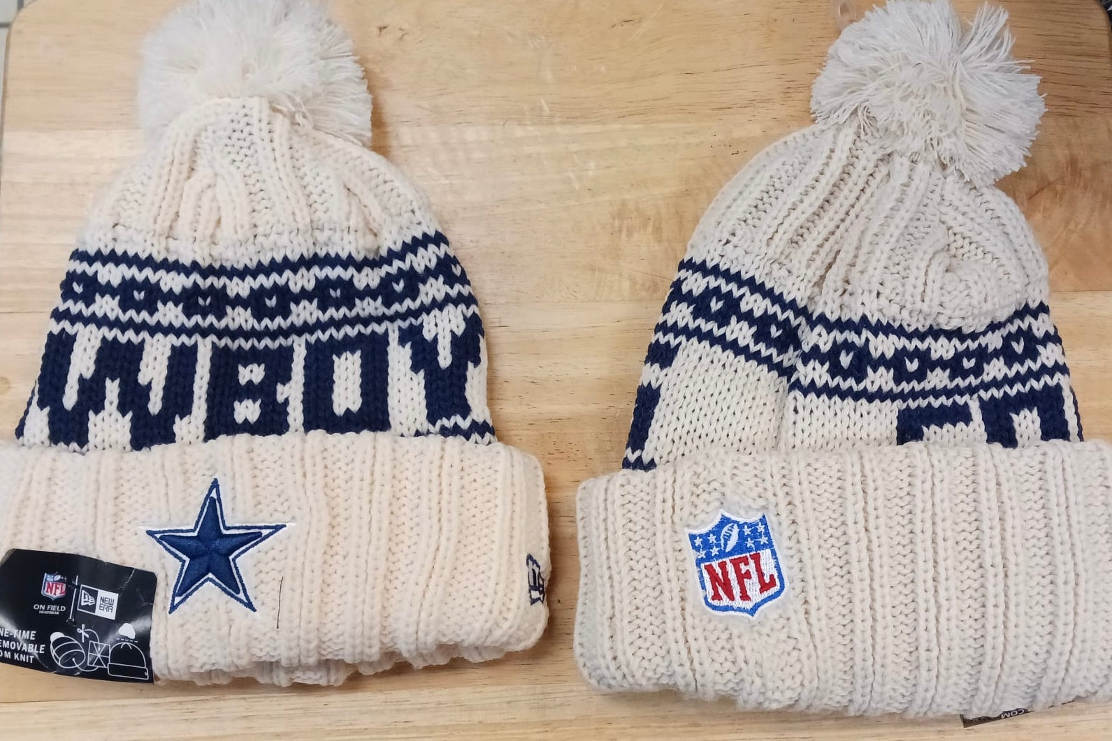 Dallas Cowboys NFL New Era winter knit Hat with Pom Pom