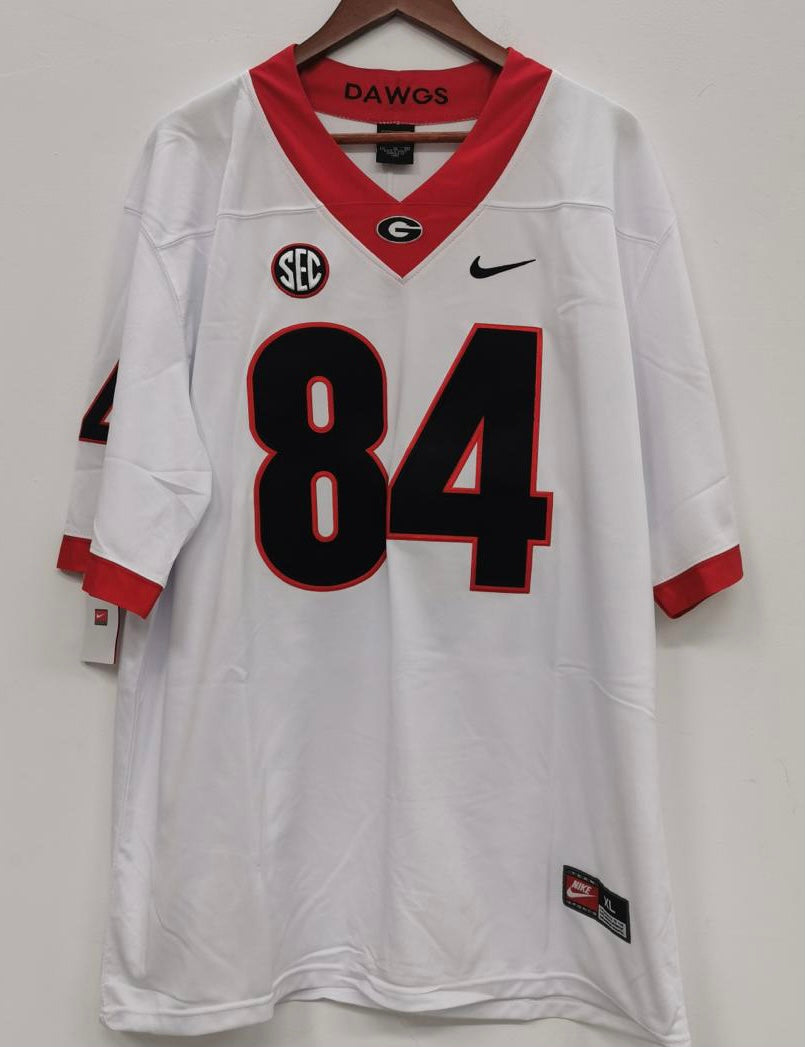 Ladd McConkey Georgia Bulldogs Official NCAA Nike Jersey white