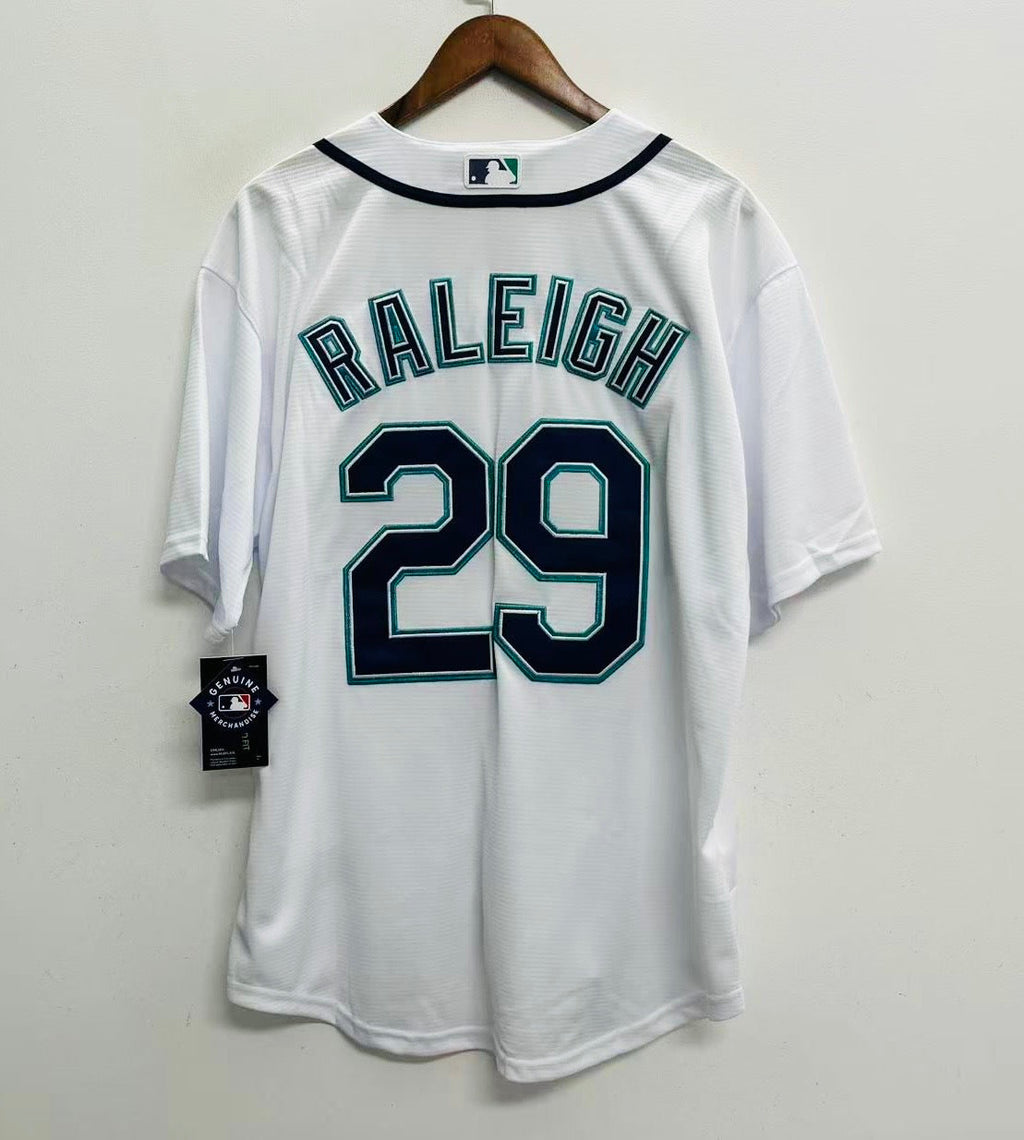 Cal Raleigh Seattle Mariners Official MLB Nike Jersey white
