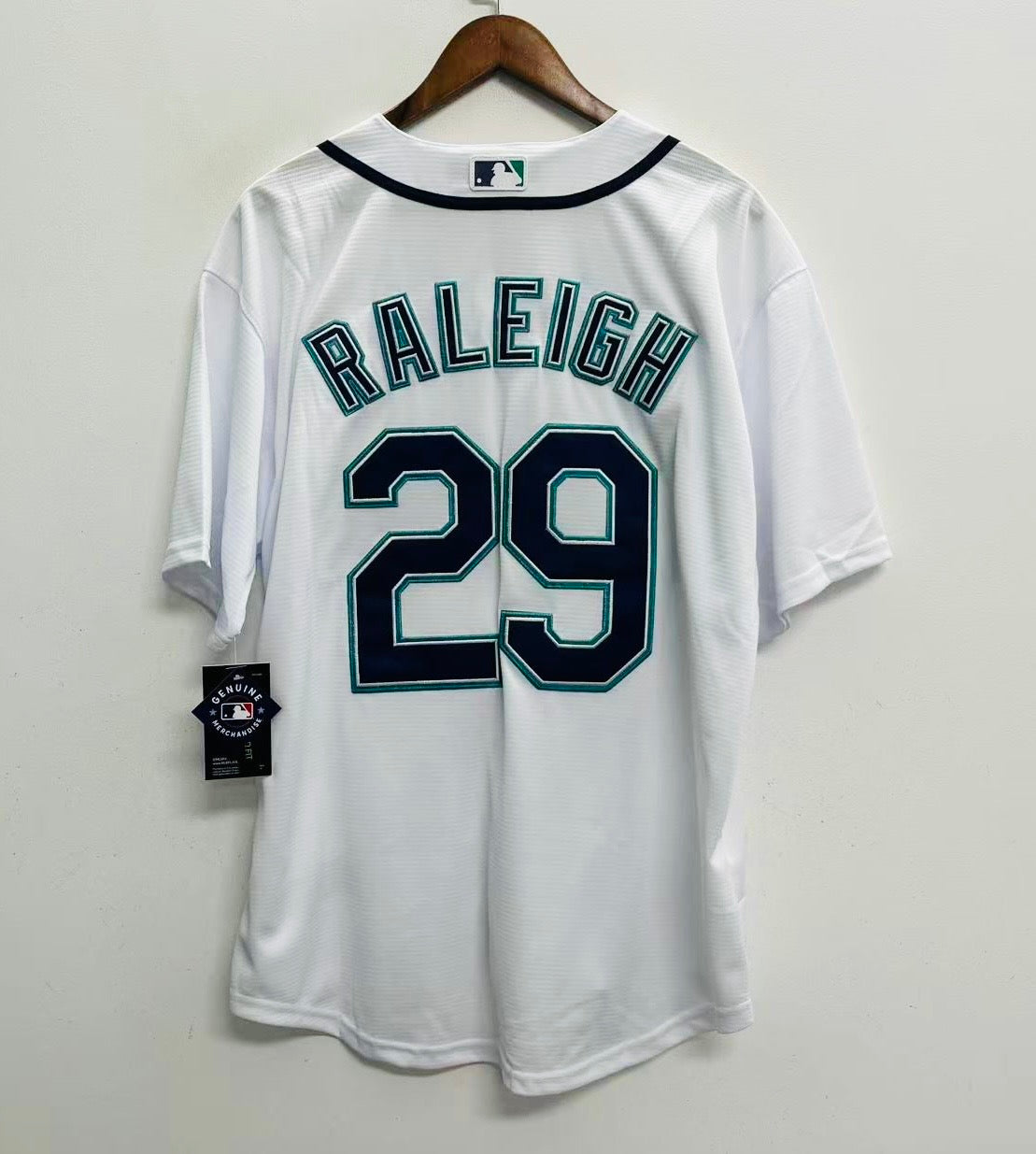 Cal Raleigh Seattle Mariners Official MLB Nike Jersey white