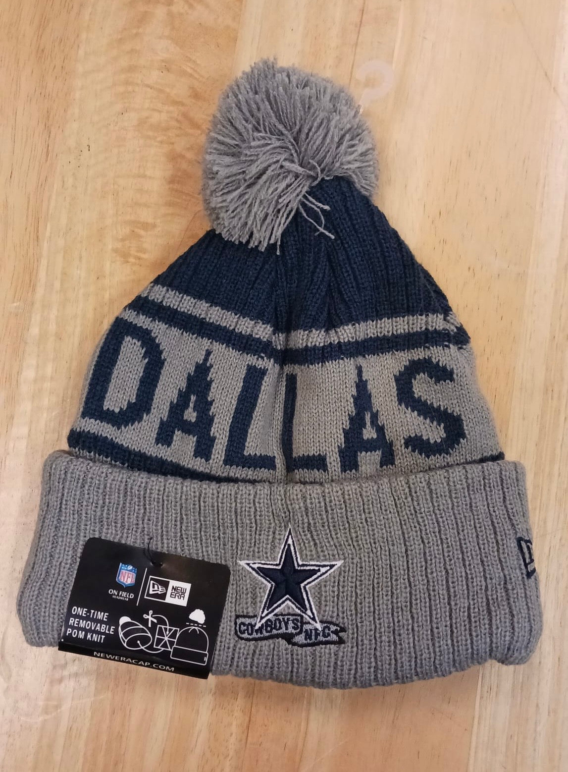 Dallas Cowboys NFL New Era winter knit Hat with Pom Pom