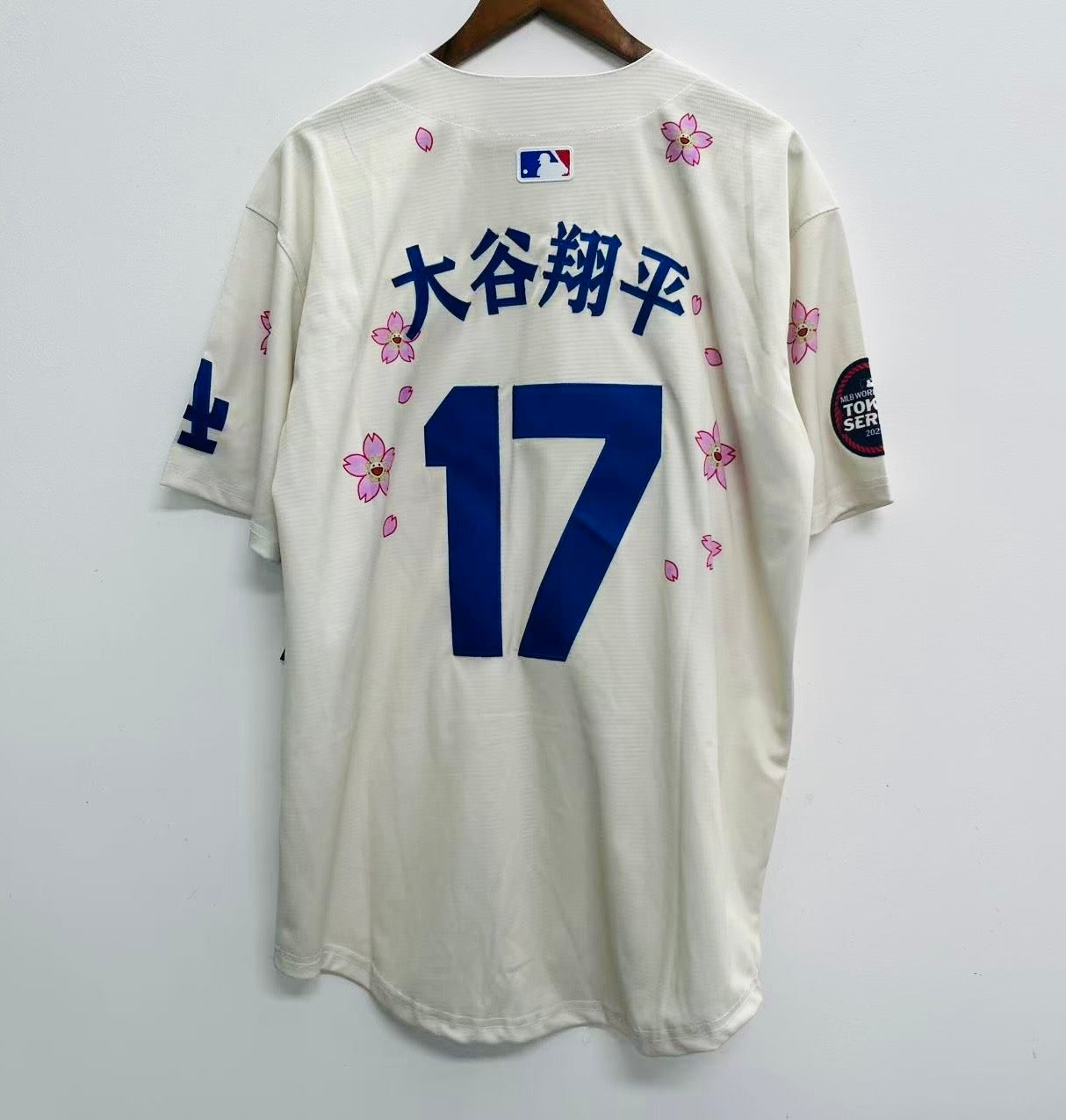 Shohei Ohtani Los Angeles Dodgers Official MLB Nike jersey flowers Japanese