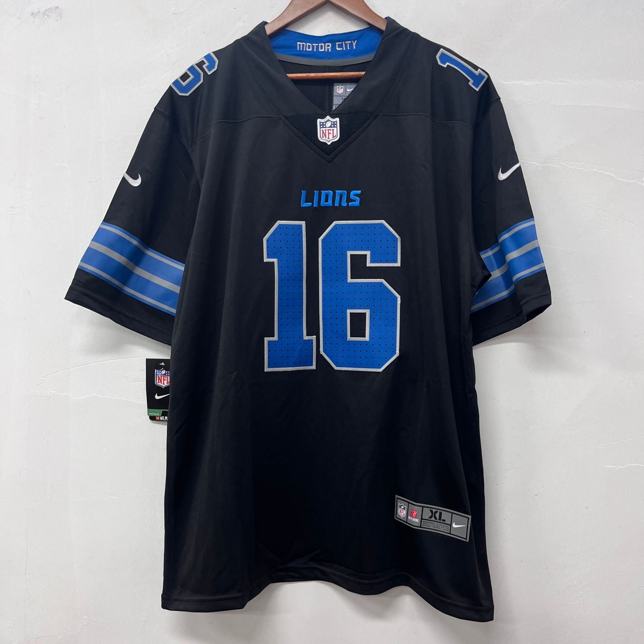Jared Goff Detroit Lions Official NFL Nike Jersey NIKE black 2024