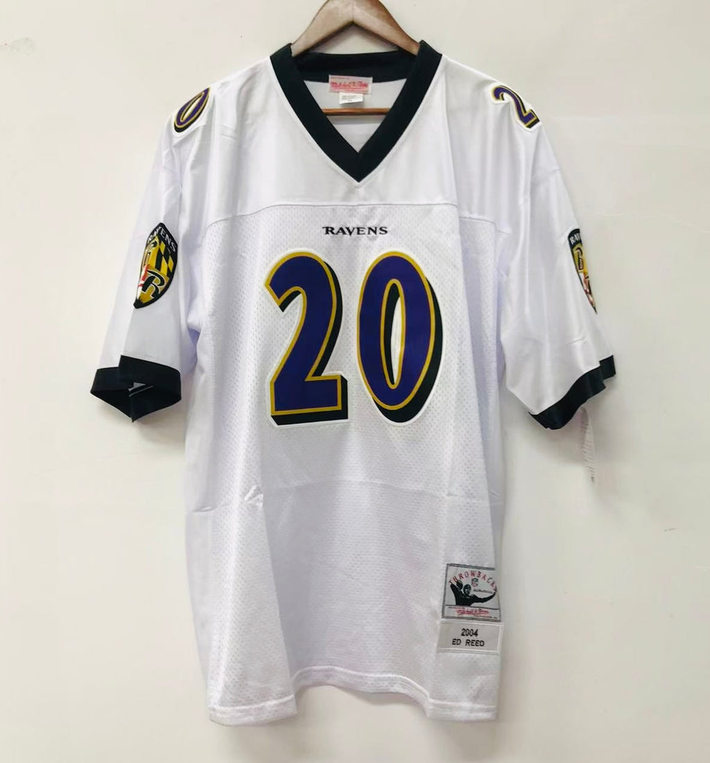 Ed Reed Baltimore Ravens official NFL Mitchell & Ness Jersey white