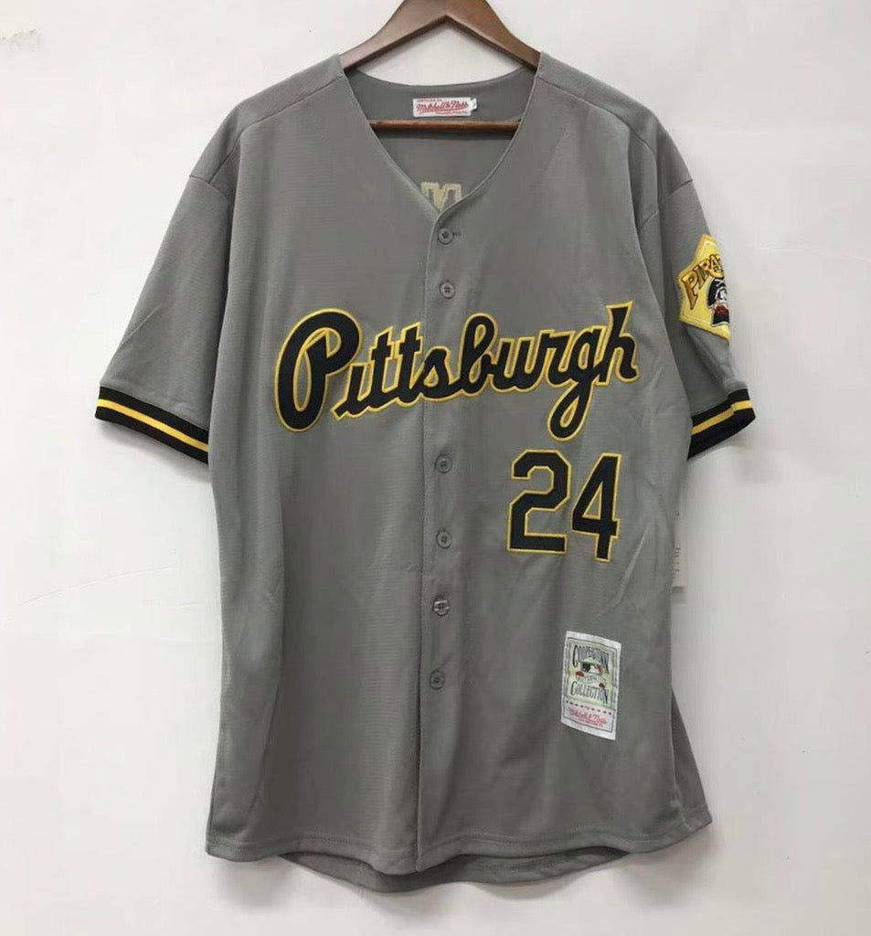 Barry Bonds Pittsburgh Pirates Official MLB Jersey Mitchell & Ness gray