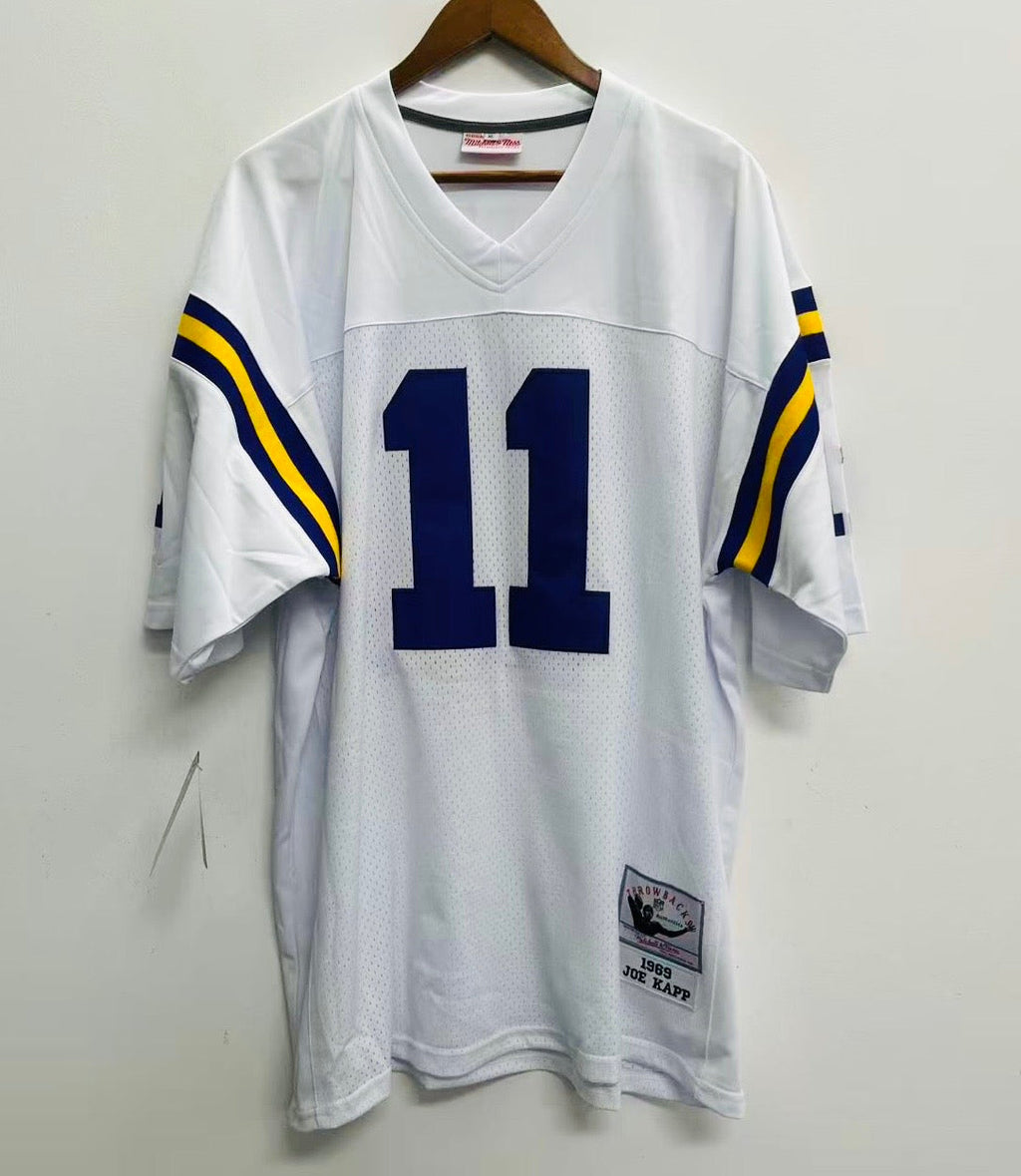 Joe Kapp 1969 Minnesota Vikings NFL Mitchell & Ness Jersey white