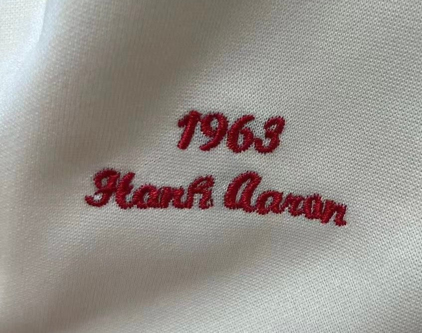 Hank Aaron 1963 YOUTH KIDS Atlanta Braves jersey Mitchell & Ness