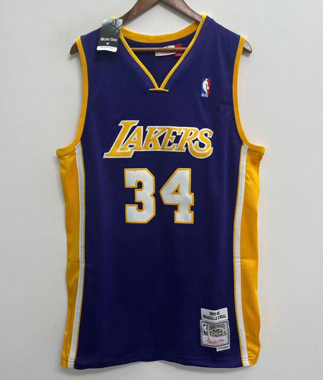 Shaquille O’Neal Los Angeles Lakers Official l NBA Mitchell & Ness Jersey purple