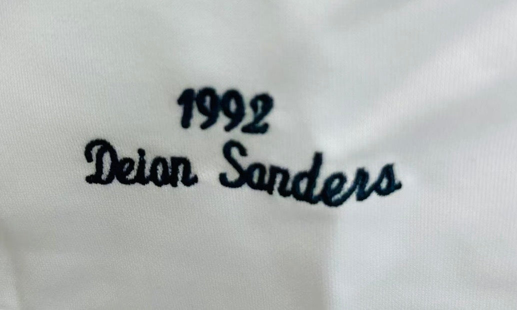 Deion Sanders 1992 Atlanta Braves Official MLB Mitchell & Ness Jersey