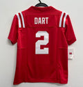 Jaxson Dart YOUTH KIDS Ole Miss Rebels Official NCAA Nike Jersey