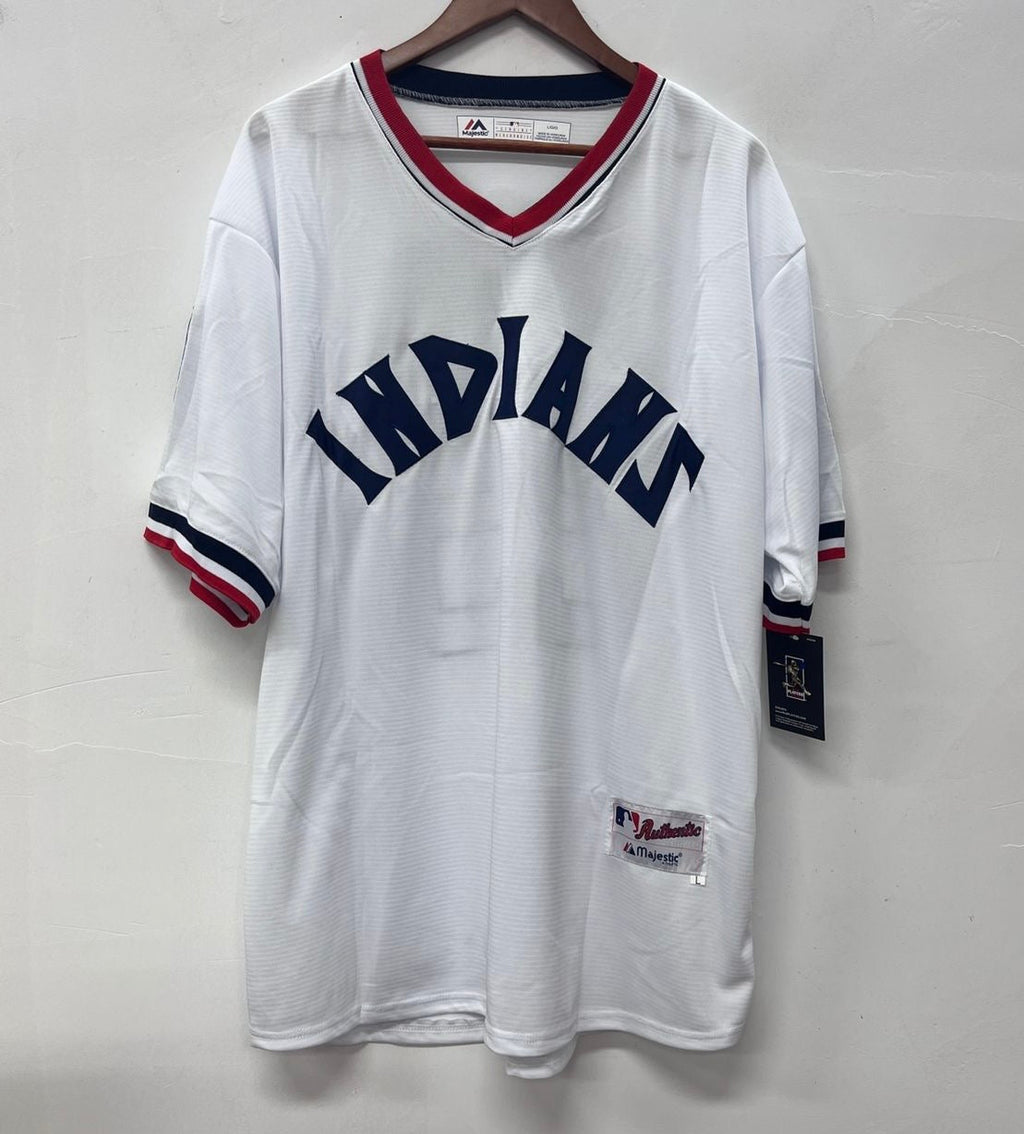 Jim Thome Cleveland Indians Official MLB Retro Jersey Majestic white
