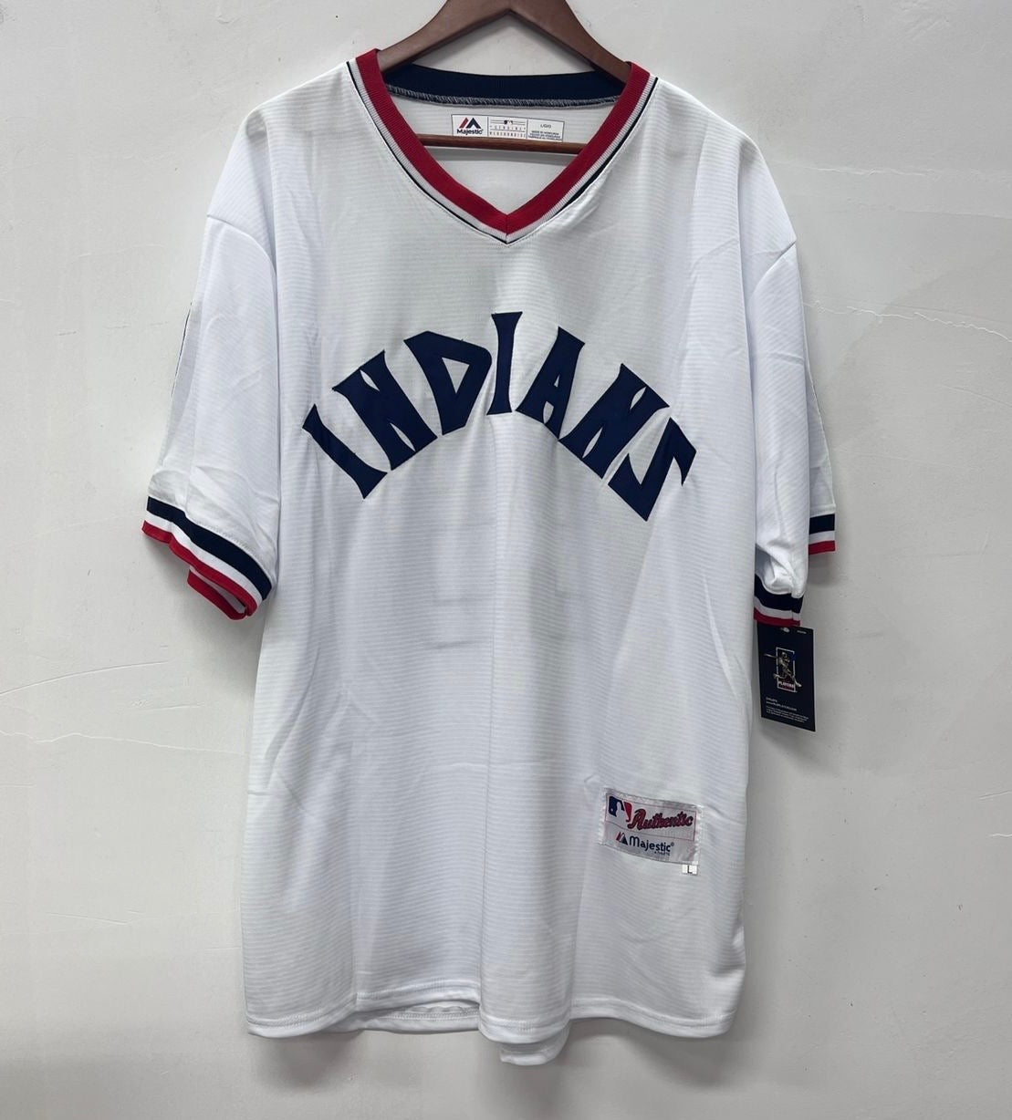 Jim Thome Cleveland Indians Official MLB Retro Jersey Majestic white
