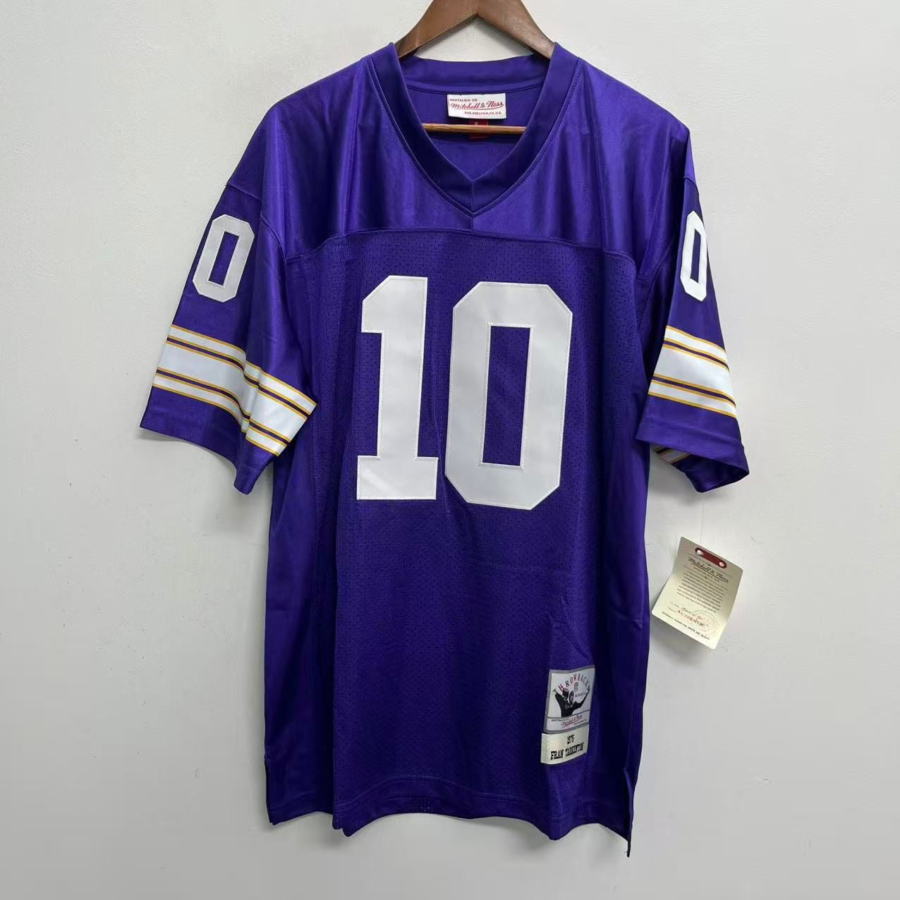 Fran Tarkenton 1975 Minnesota Vikings Official NFL Mitchell & Ness Jersey