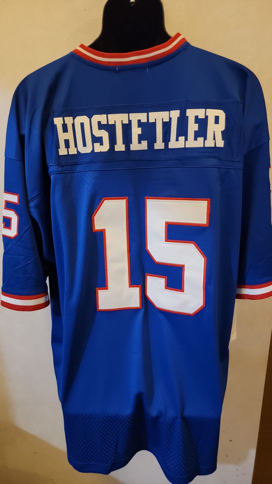 Jeff Hostetler Official NFL New York Giants Super Bowl Jersey