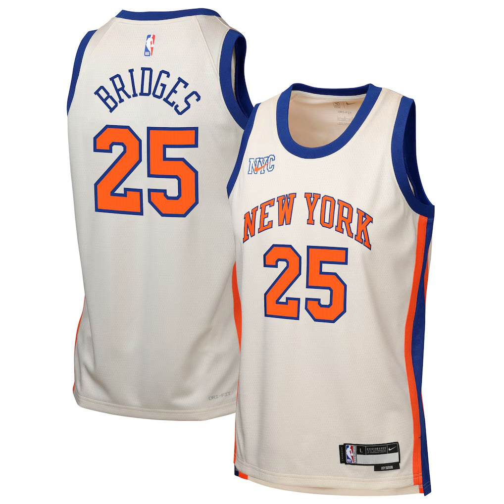 Mikal Bridges New York Knicks Official NBA Nike Jersey