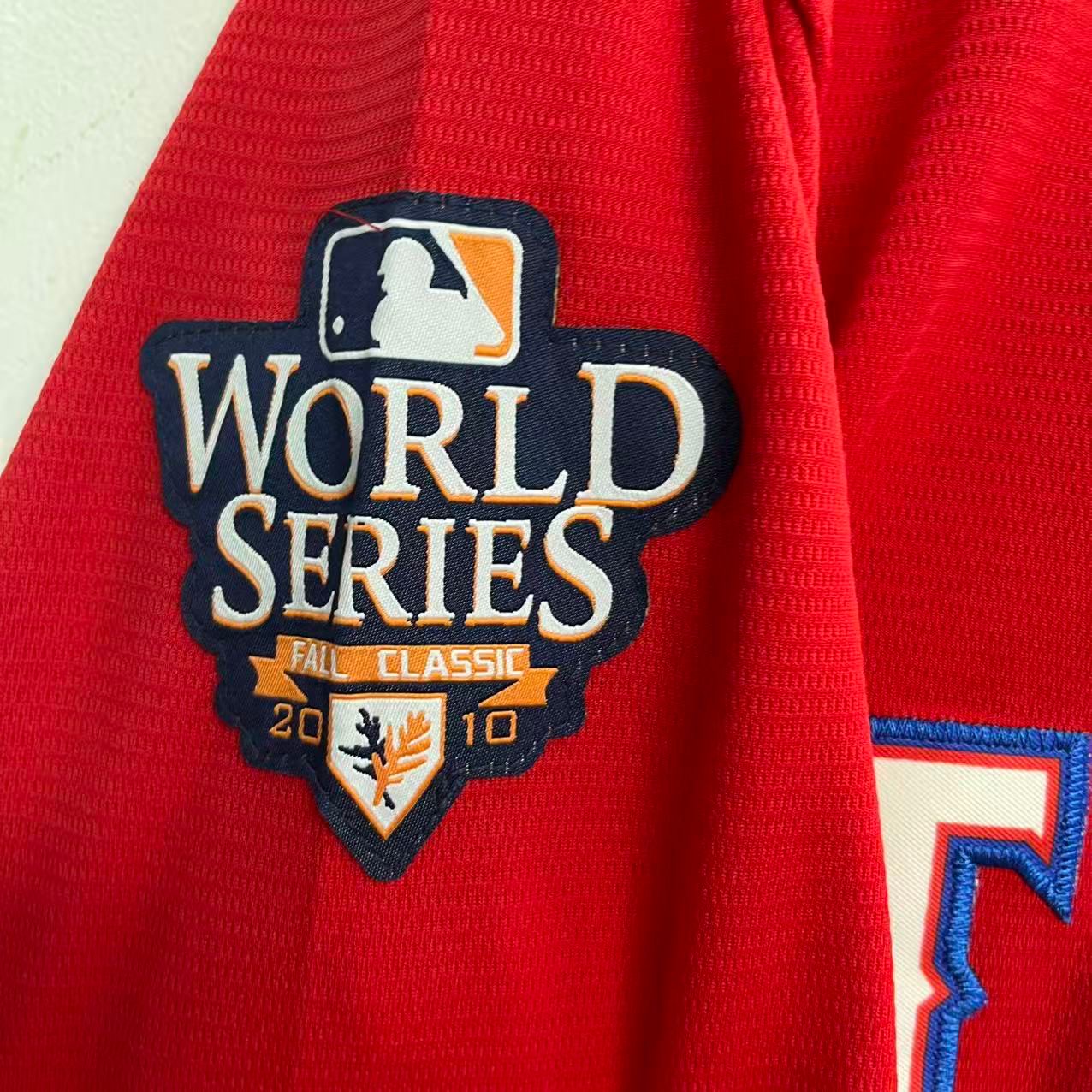 Josh Hamilton Texas Rangers official MLB Jersey 2010  World Series Majestic