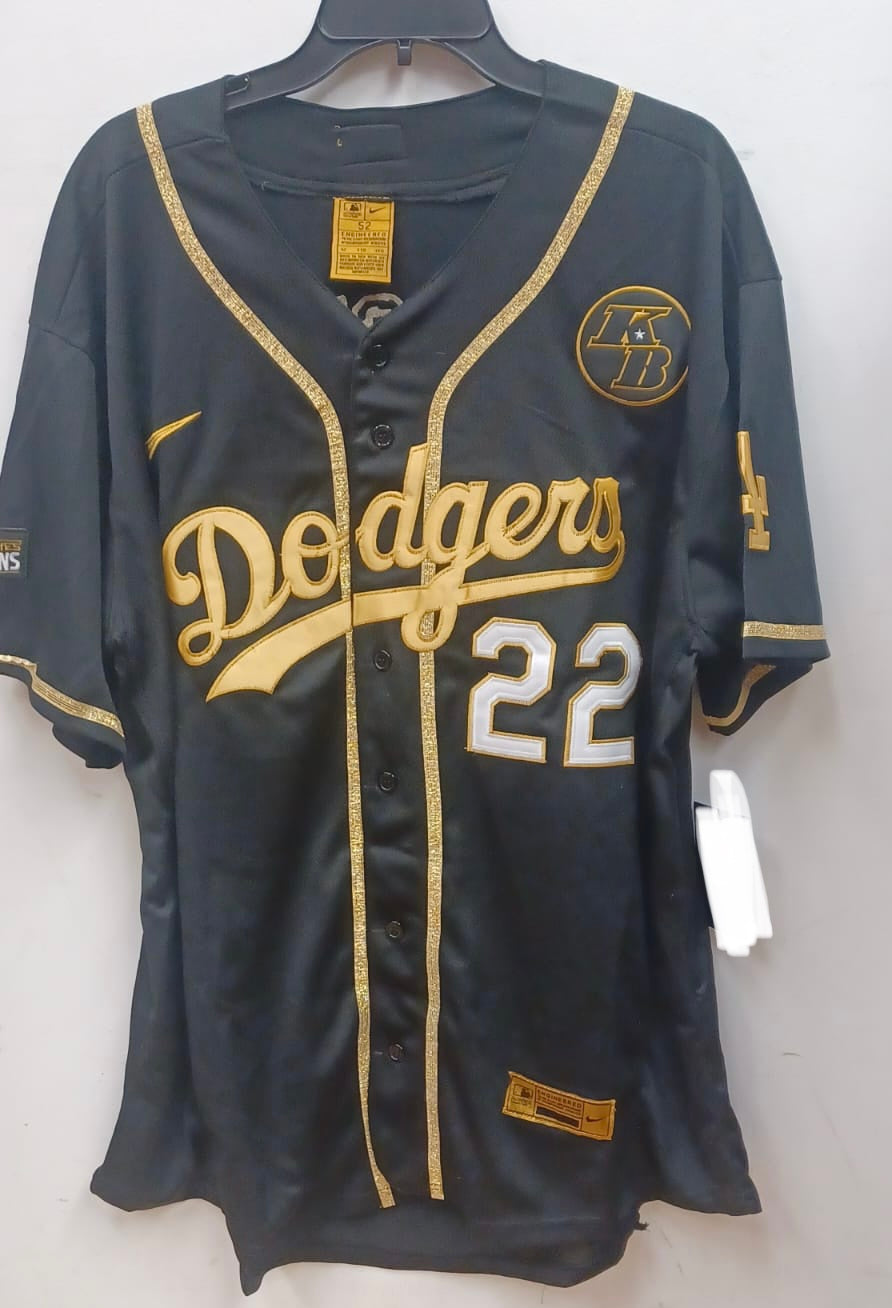 Clayton Kershaw Los Angeles Dodgers Official MLB 2020 World Series Jersey black