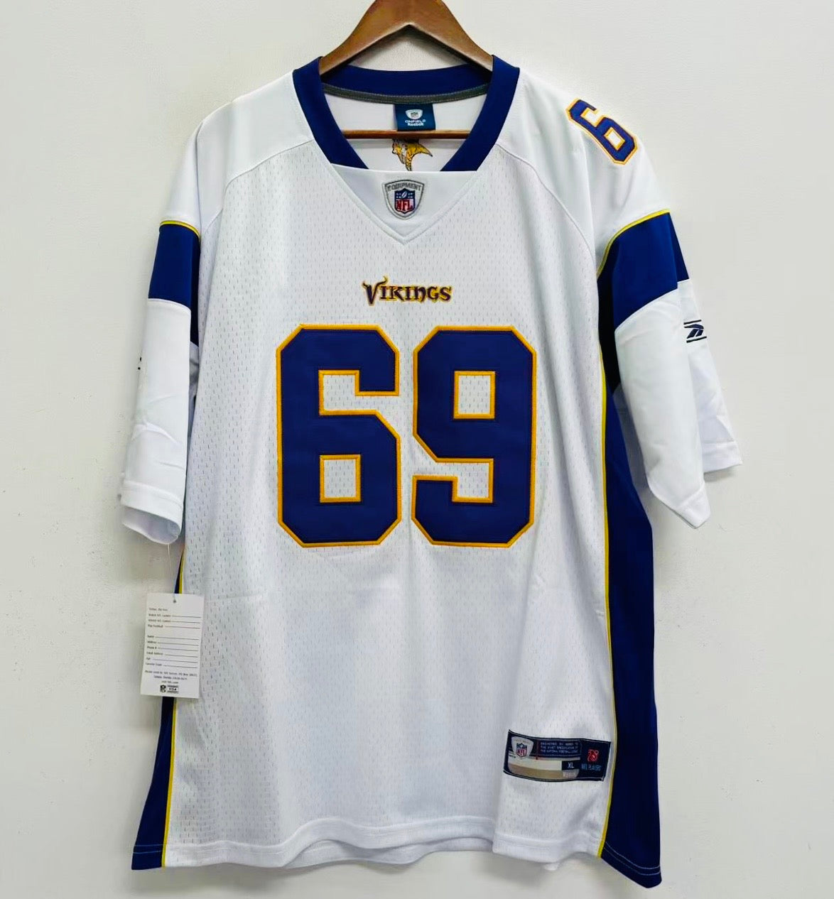 Jared Allen Minnesota Vikings Official NFL Reebok Jersey white