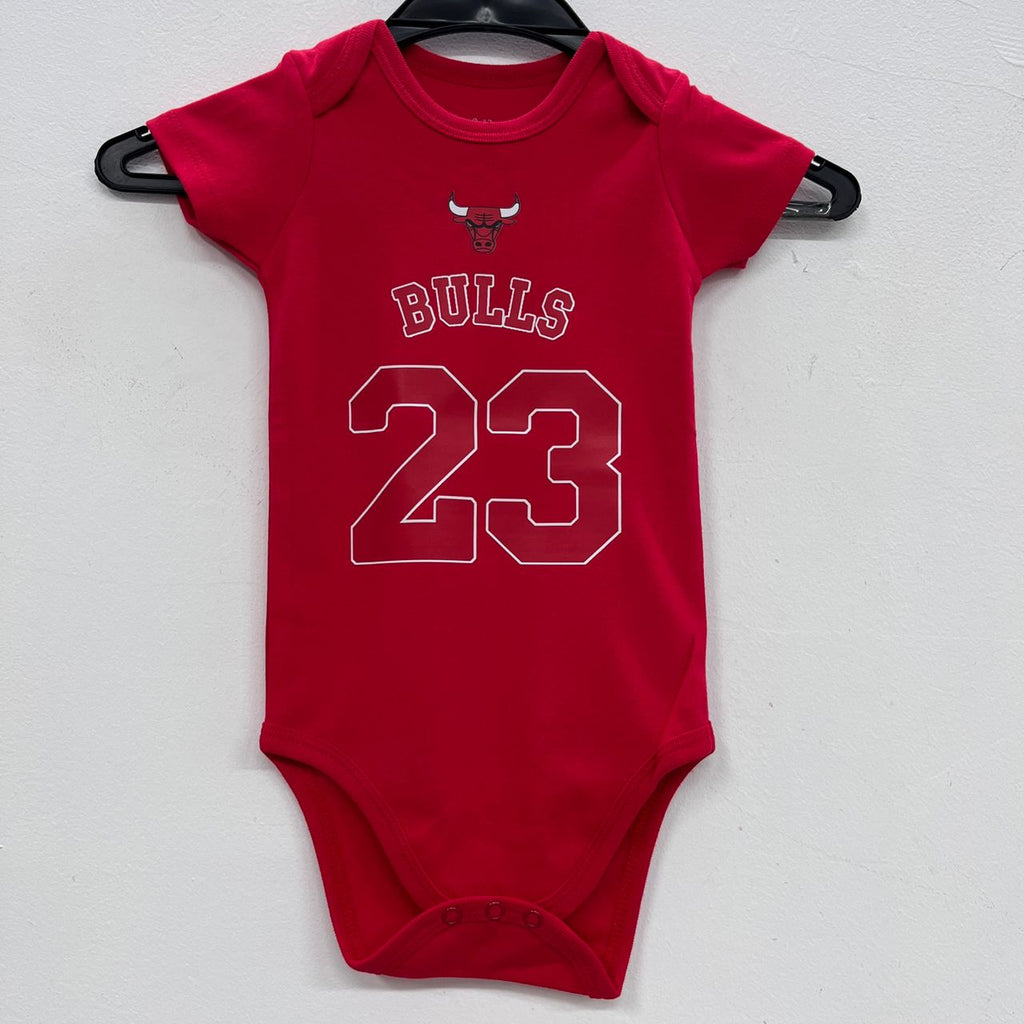 Michael Jordan Chicago Bulls baby onesie creeper snap suit b/t blue
