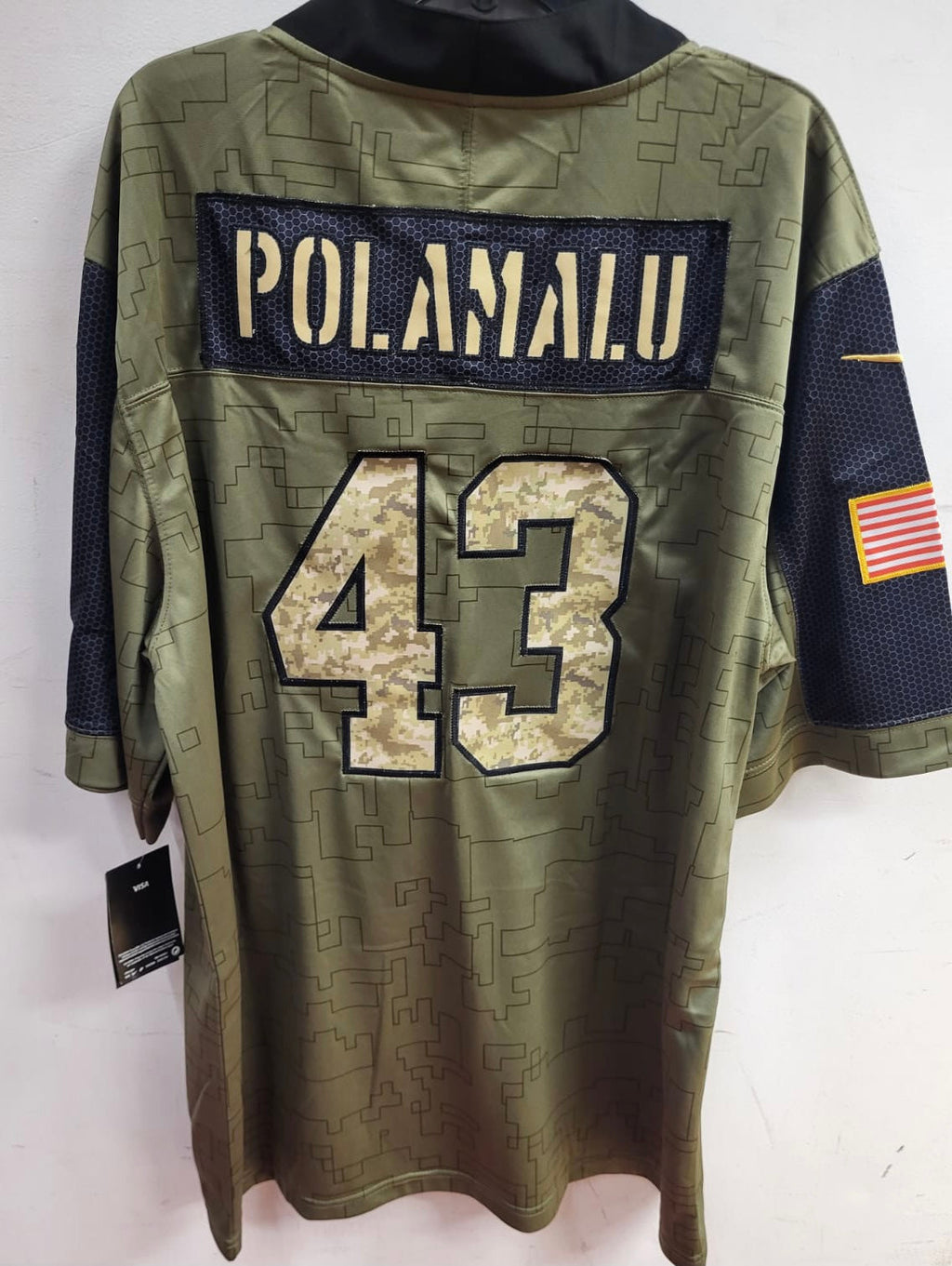 Troy Polamalu Pittsburgh Steelers military salute to service Jersey