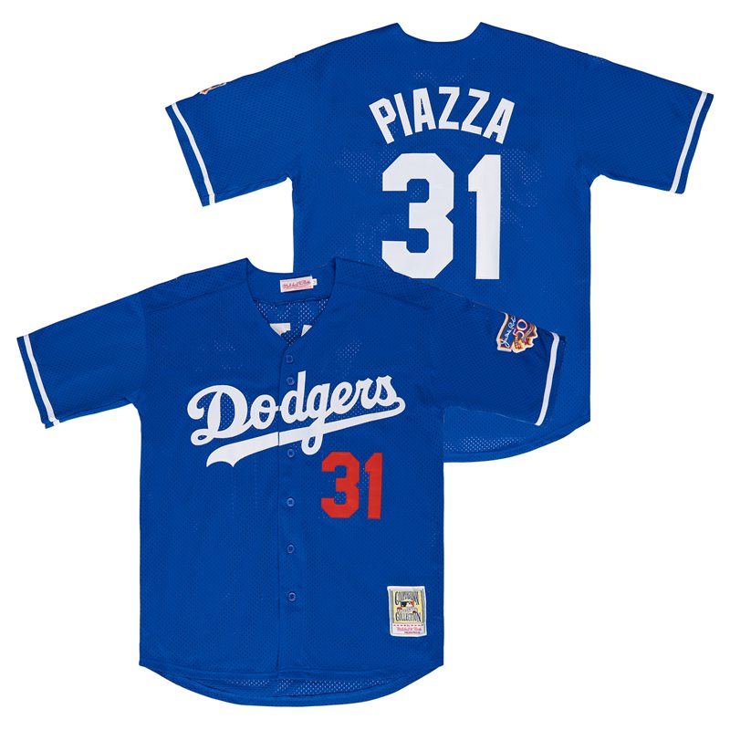 Mike Piazza  Los Angeles Dodgers Official MLB Jersey Mitchell & Ness