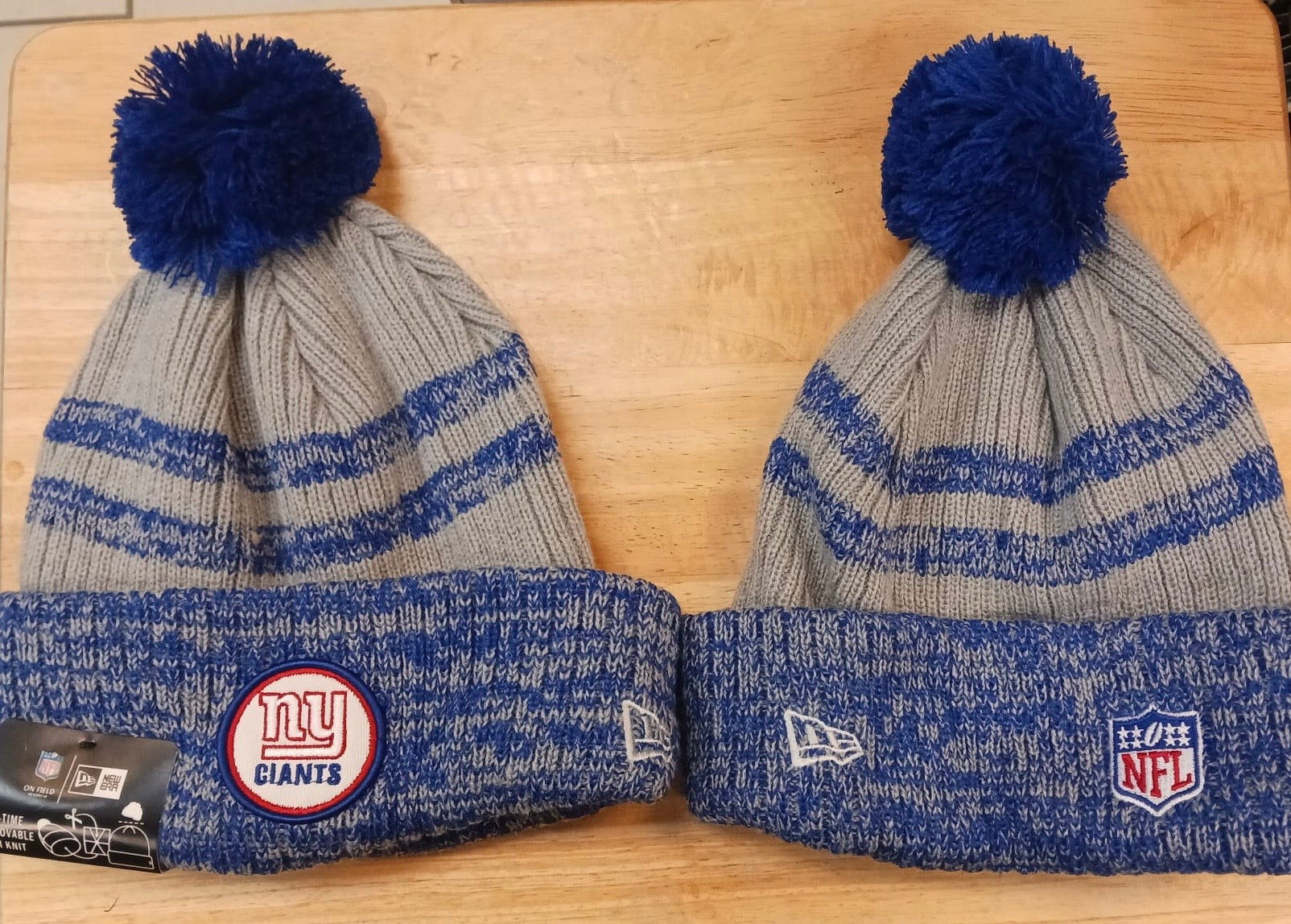 New York Giants NFL New Era winter knit Hat with Pom Pom