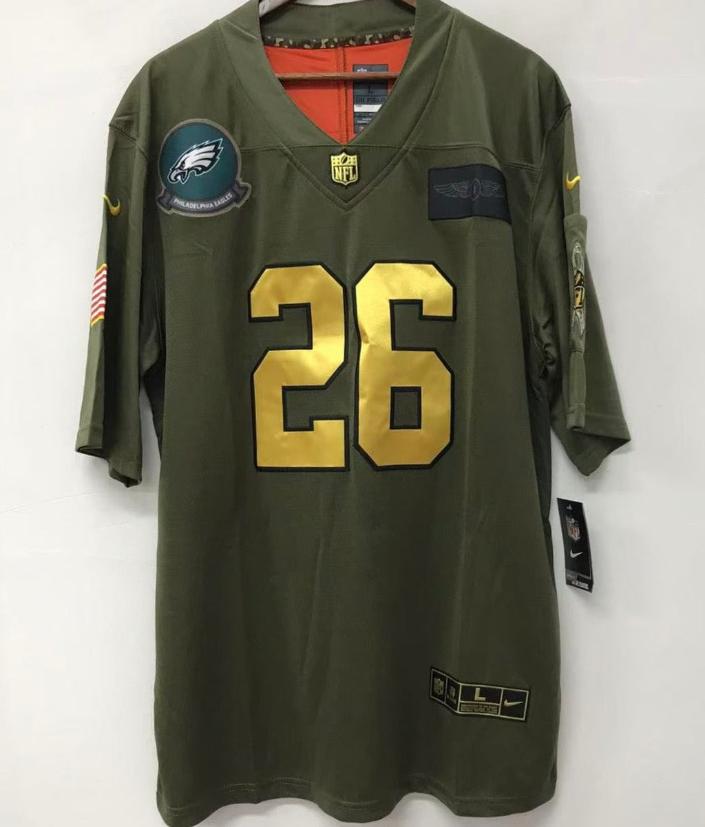Saquon Barkley Philadelphia Eagles Nike NFL Salute to Service Jersey