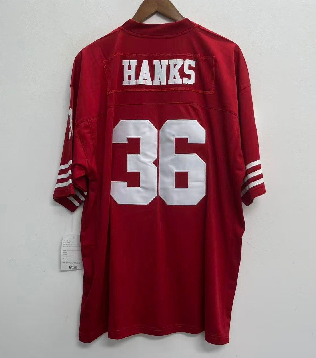 Merton Hanks San Francisco 49ers Official NFL Mitchell & Ness Jersey