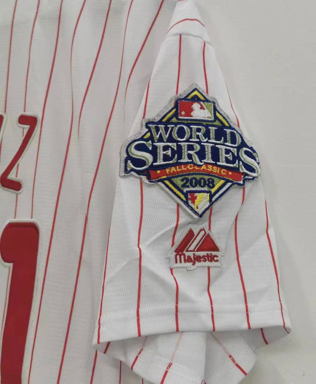 Carlos Ruiz Philadelphia Phillies 2008 World Series Jersey