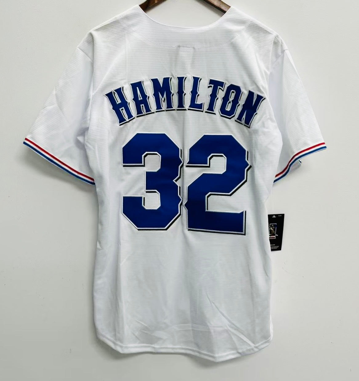 Josh Hamilton Texas Rangers official MLB Jersey Majestic white