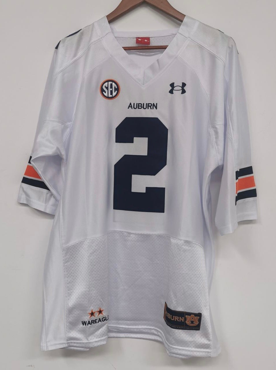 Cam Newton Auburn Tigers Official NCAA Under Armour Jersey white