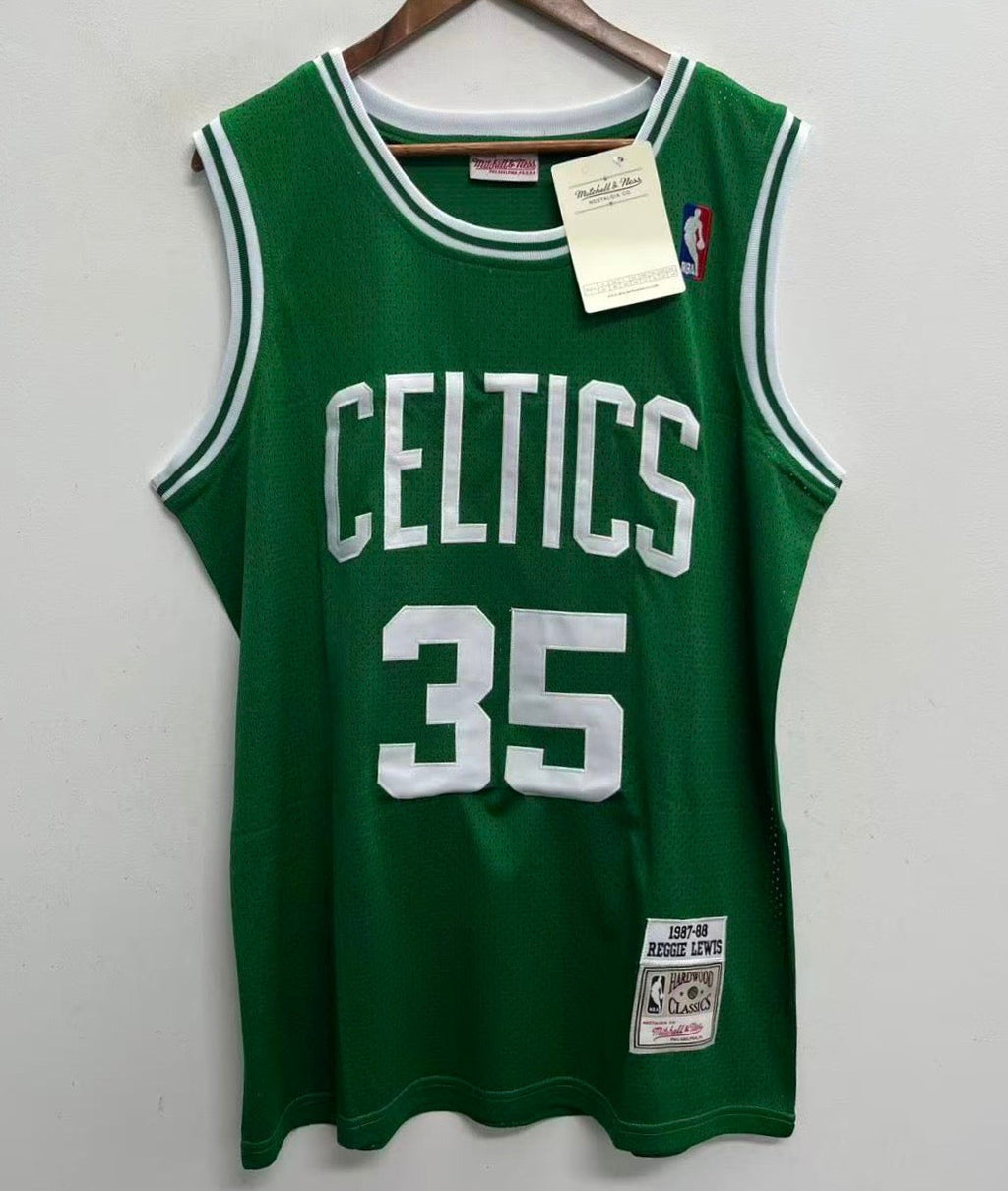 Reggie Lewis Boston Celtics Official NBA Jersey Mitchell & Ness