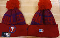 Philadelphia Phillies MLB New Era winter knit Hat with Pom Pom