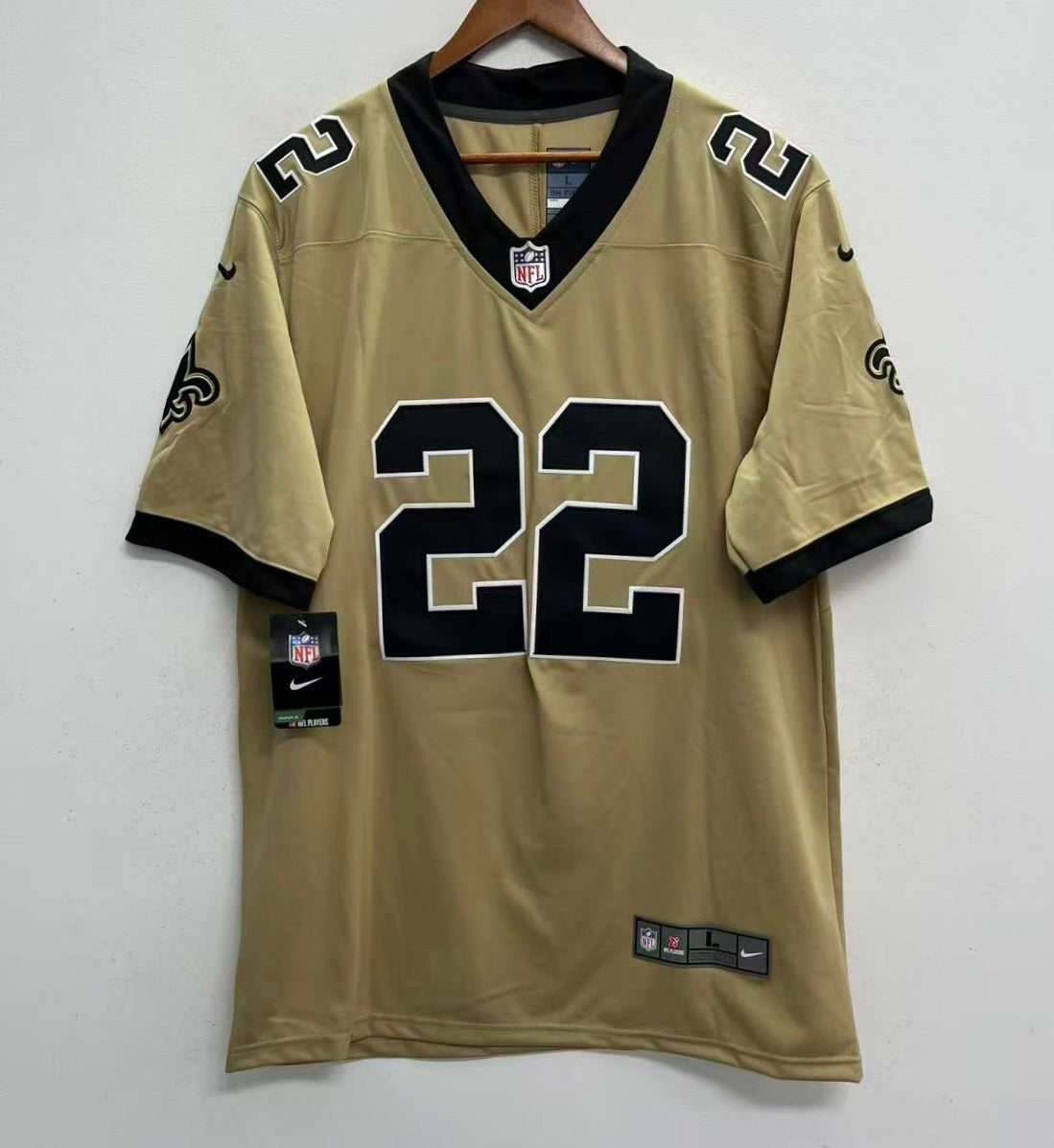 Any Name and number customized New Orleans Saints NFL Nike Jersey gold