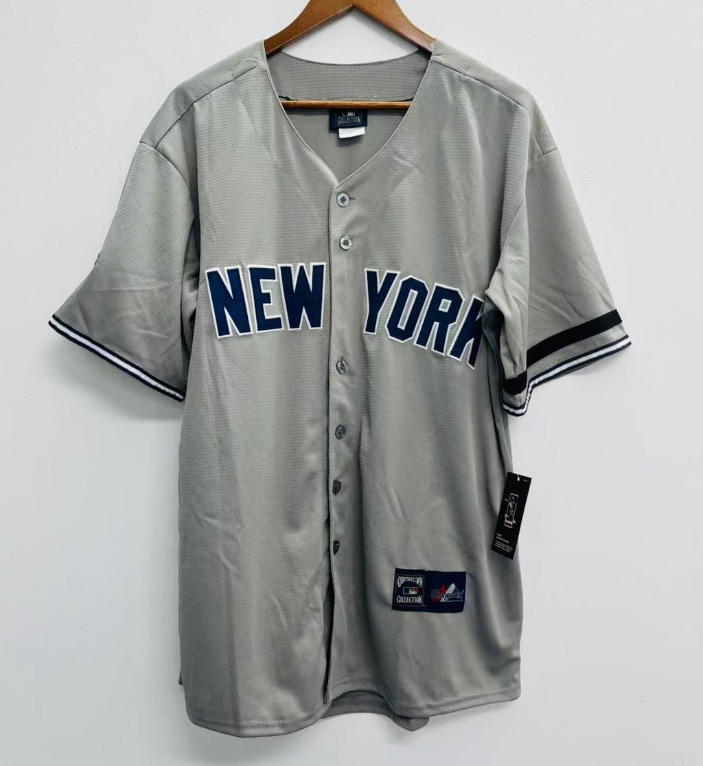 Andy Pettitte 1996 New York Yankees Official MLB Majestic World Series Jersey Road Gray
