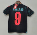 Erling Haaland Manchester United 3rd jersey Soccer Futbol black YOUTH KIDS sizes