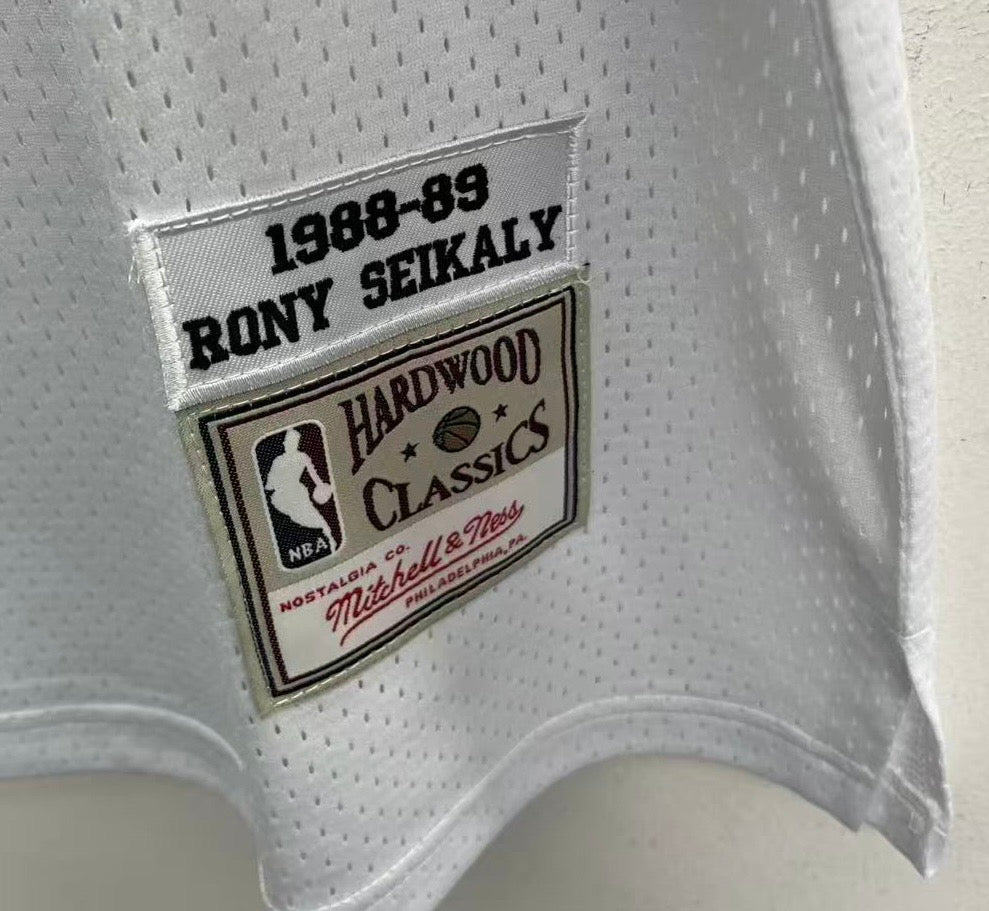 Rony Seikaly Miami Heat Official NBA Mitchell & Ness Jersey