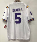 Jayden Daniels LSU Tigers Jersey NIKE white
