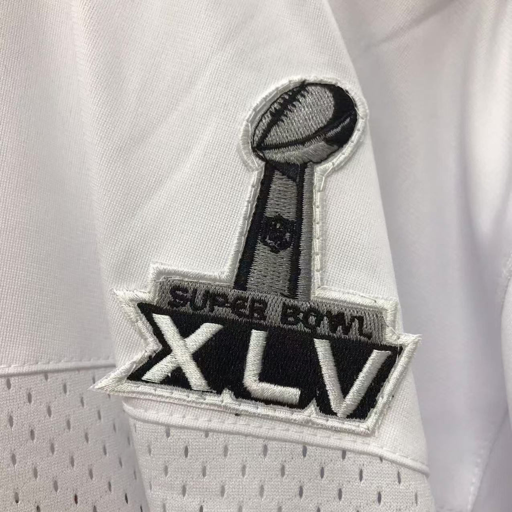 Víctor Cruz New York Giants Jersey white Super Bowl patch