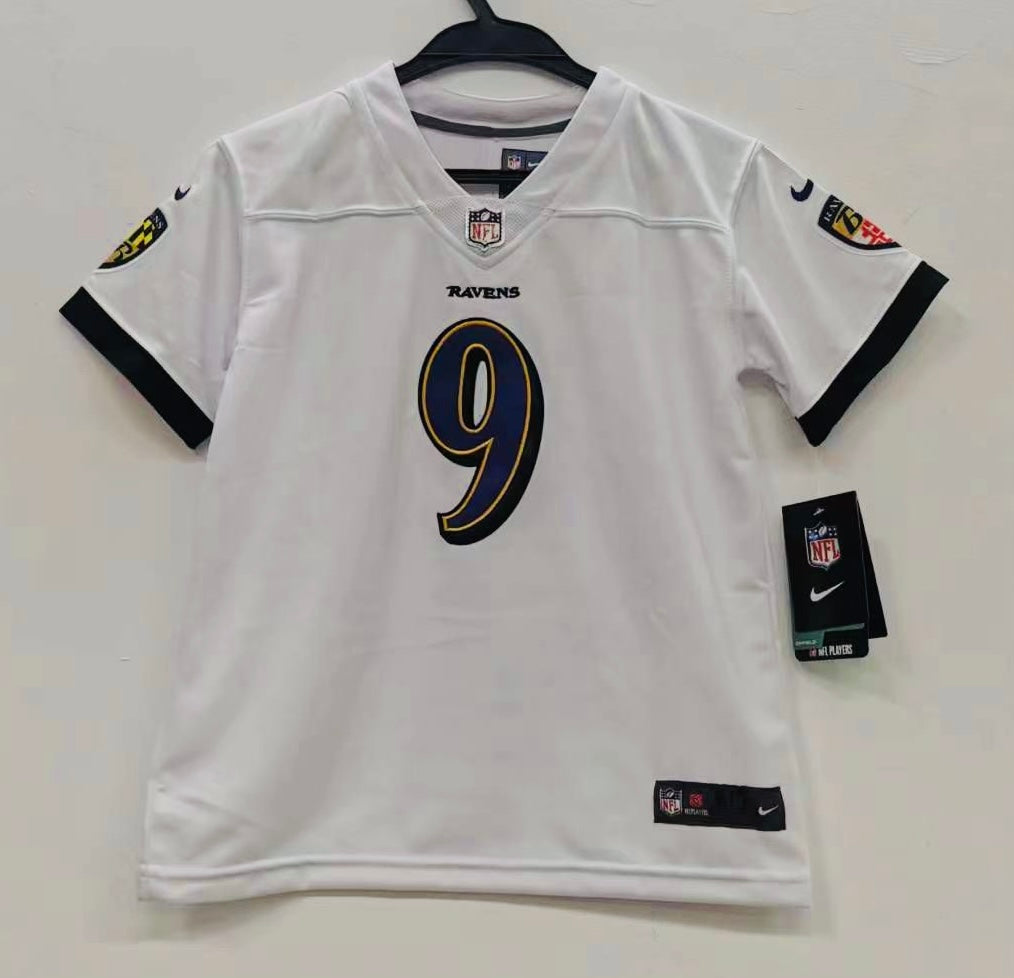 Justin Tucker Baltimore Ravens Baby Toddler jersey b/t white