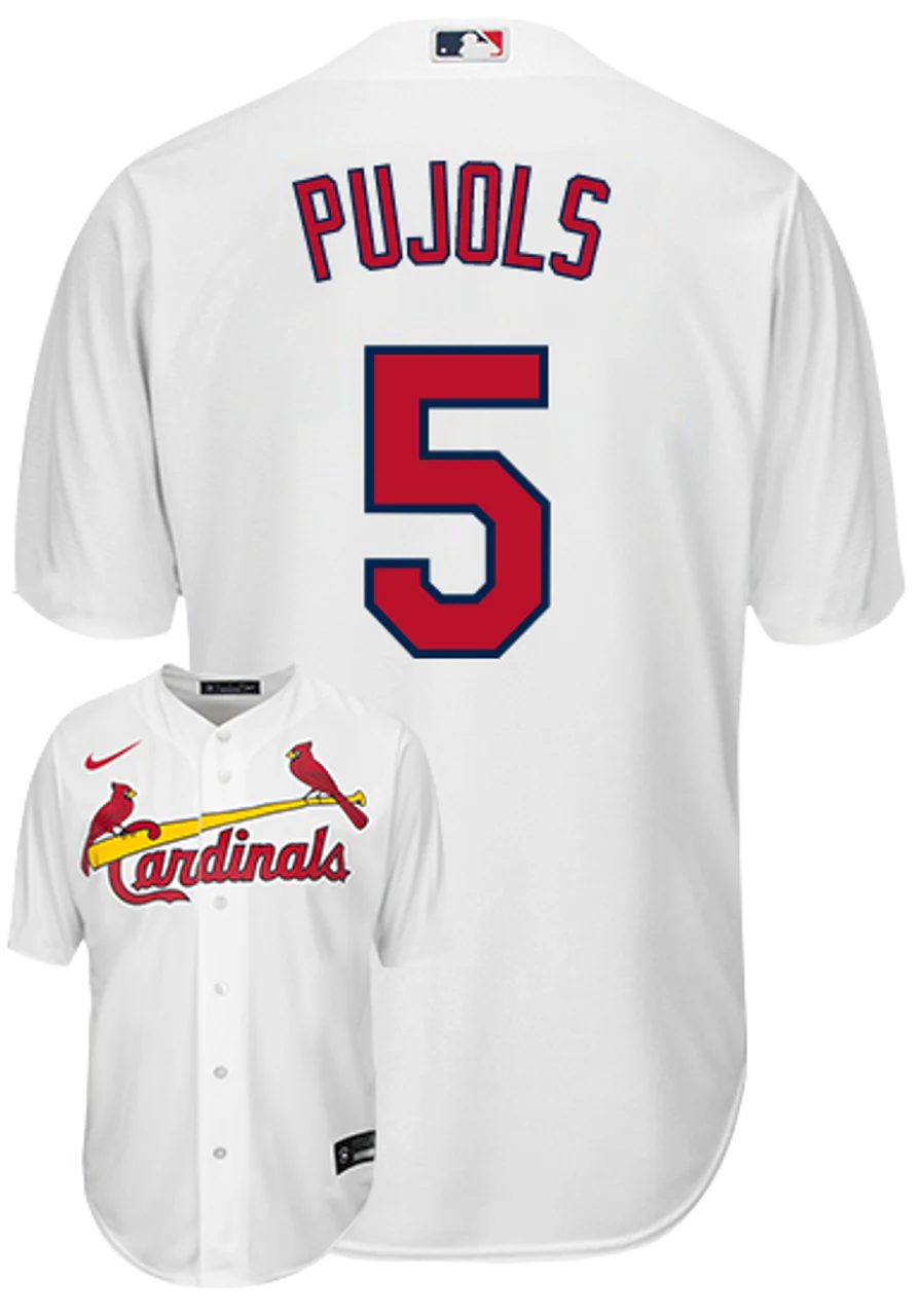 Albert Pujols YOUTH KIDS St. Louis Cardinals Official MLB Nike Jersey white