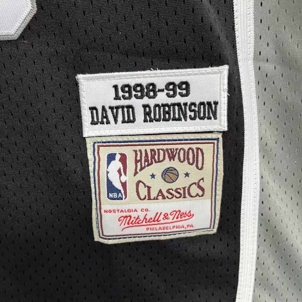 David Robinson San Antonio Spurs YOUTH Official NBA Mitchell & Ness Jersey black