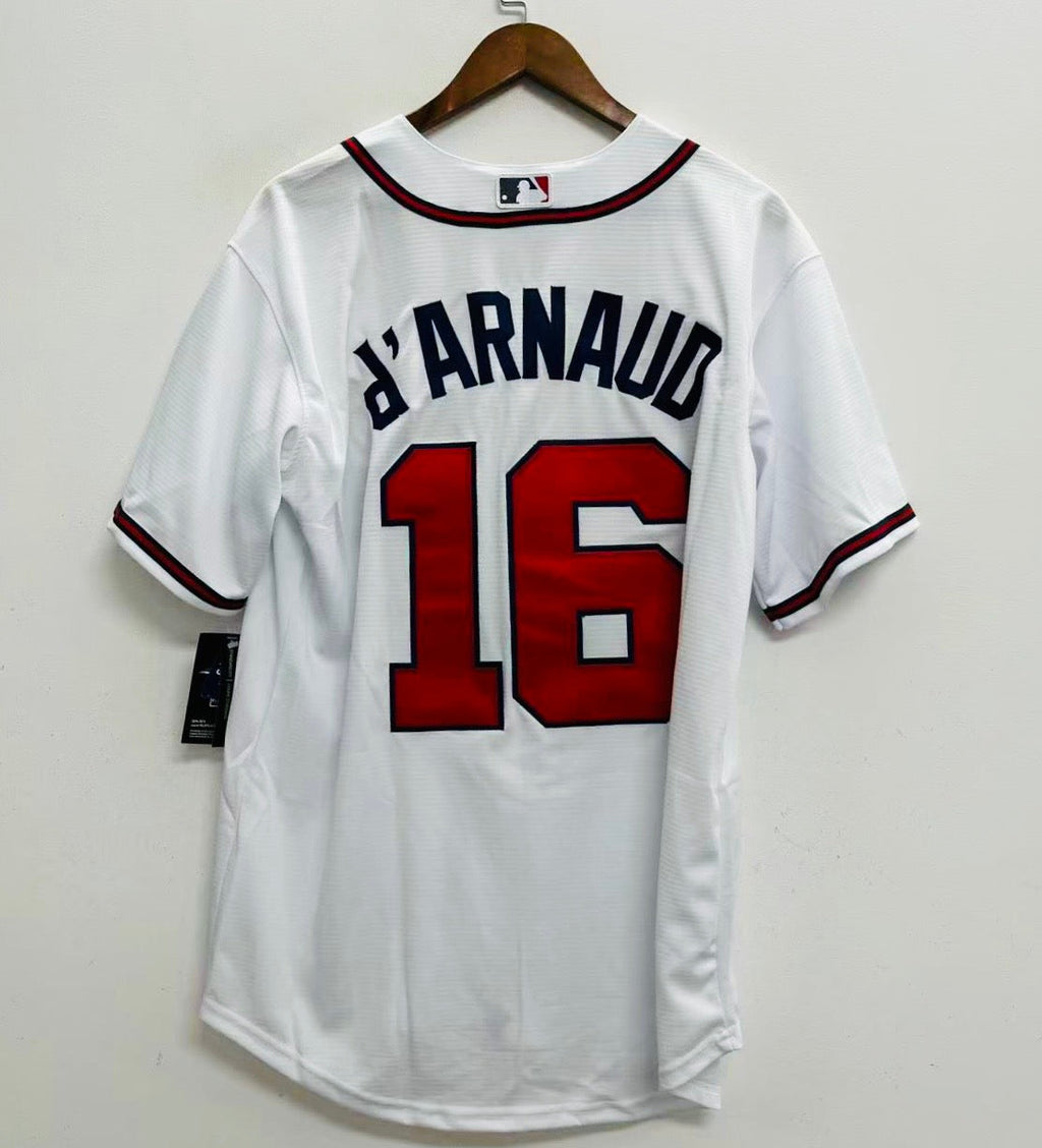 Travis d’Arnaud Atlanta Braves Official MLB Nike Jersey