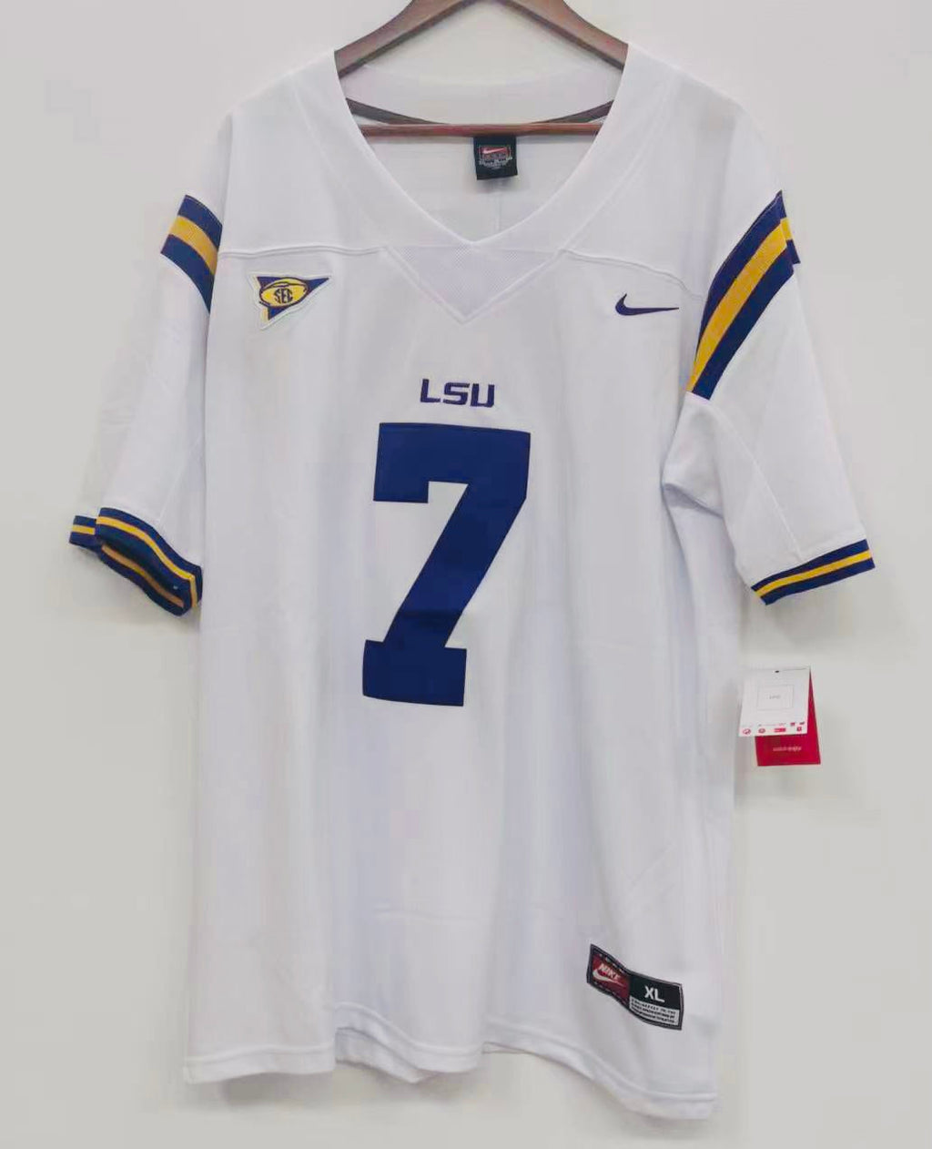 Leonard Fournette LSU Tigers Official NCAA Jersey white