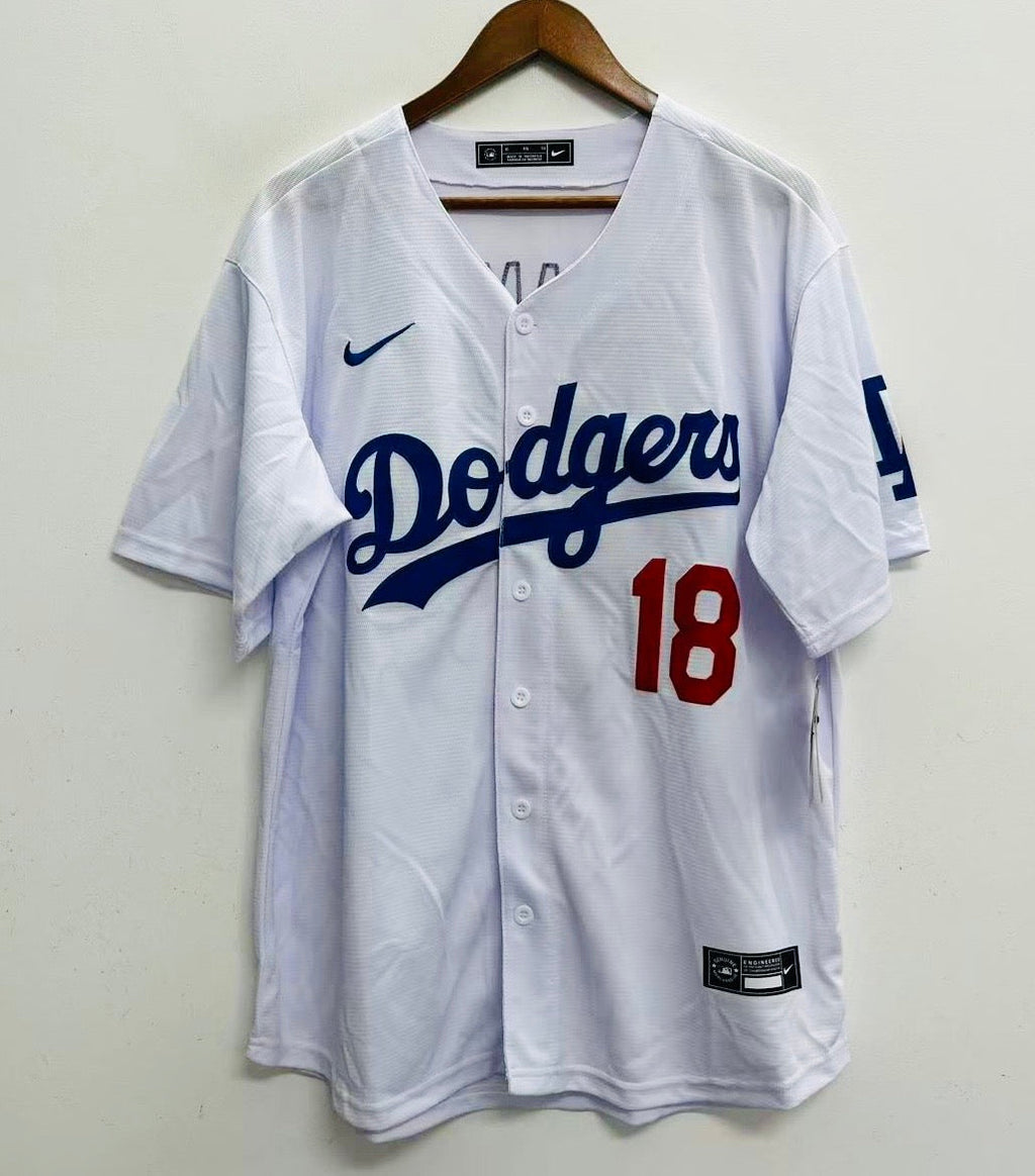 Yoshinobu Yamamoto Los Angeles Dodgers Official MLB Nike Jersey white