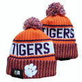 Clemson Tigers NCAA New Era winter Hat with Pom Pom
