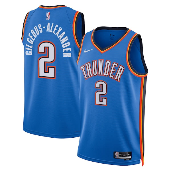 Shai Gilgeous Alexander Oklahoma City Thunder official NBA Nike Jersey blue