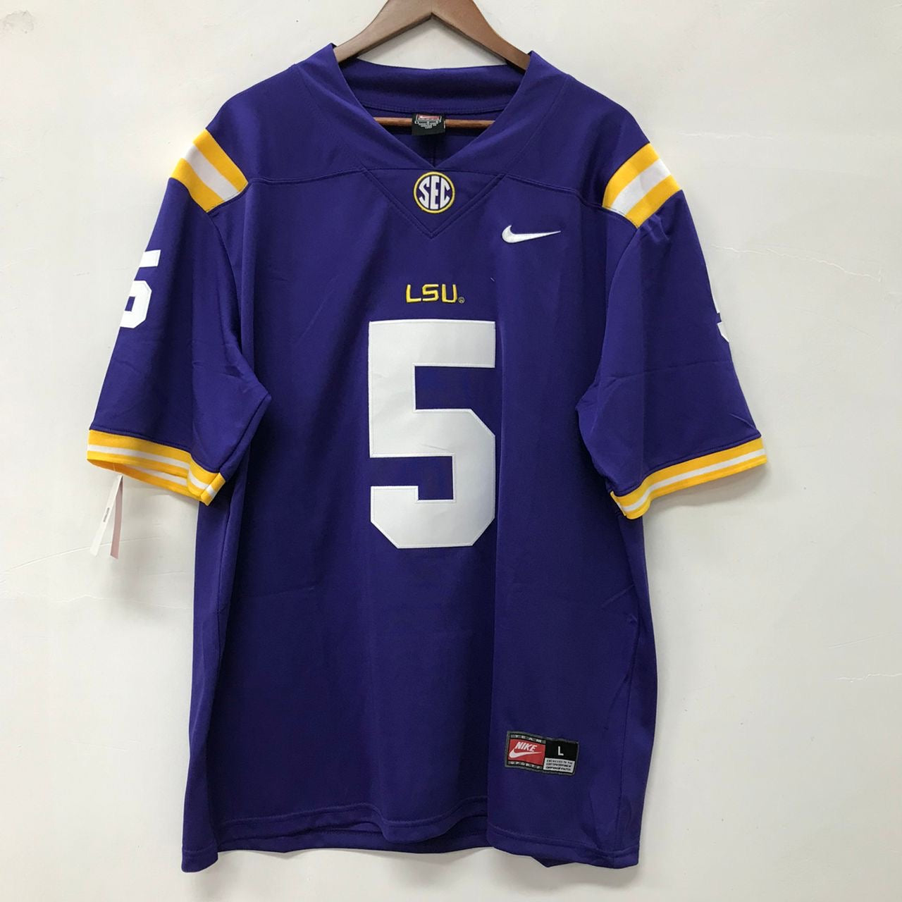 Jayden Daniels LSU Tigers Official NCAA Nike Jersey Purple